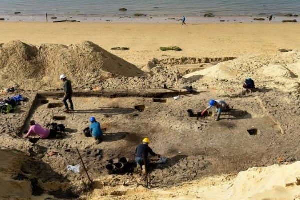 Fouilles archéologique sur la dune du pilat